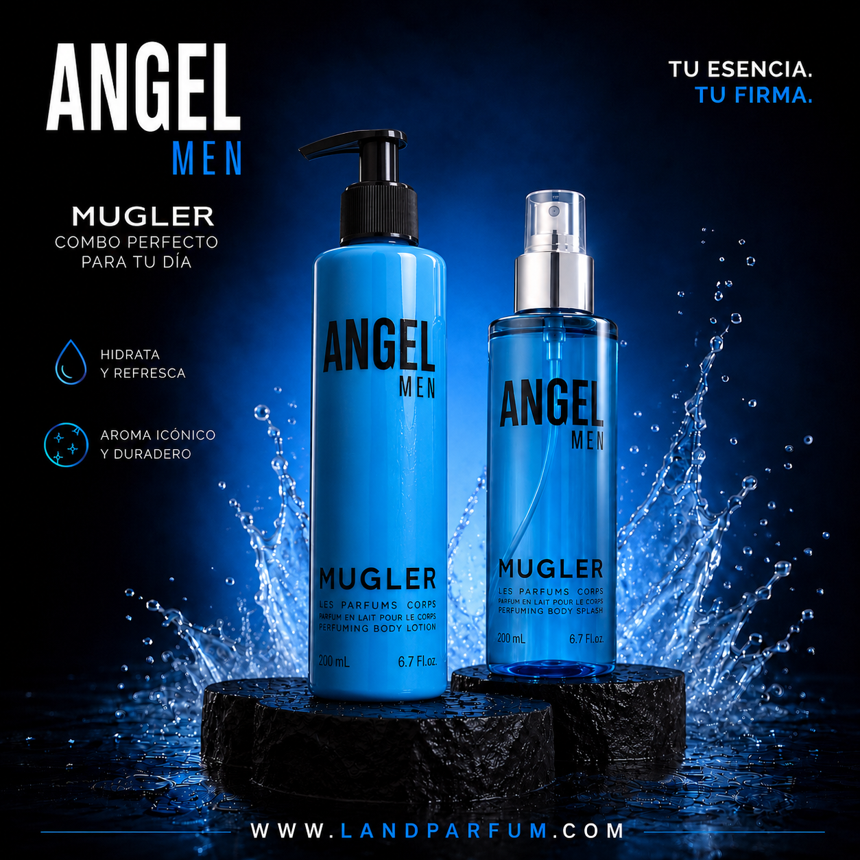 COMBO ÁNGEL MEN SPLASH + CREMA